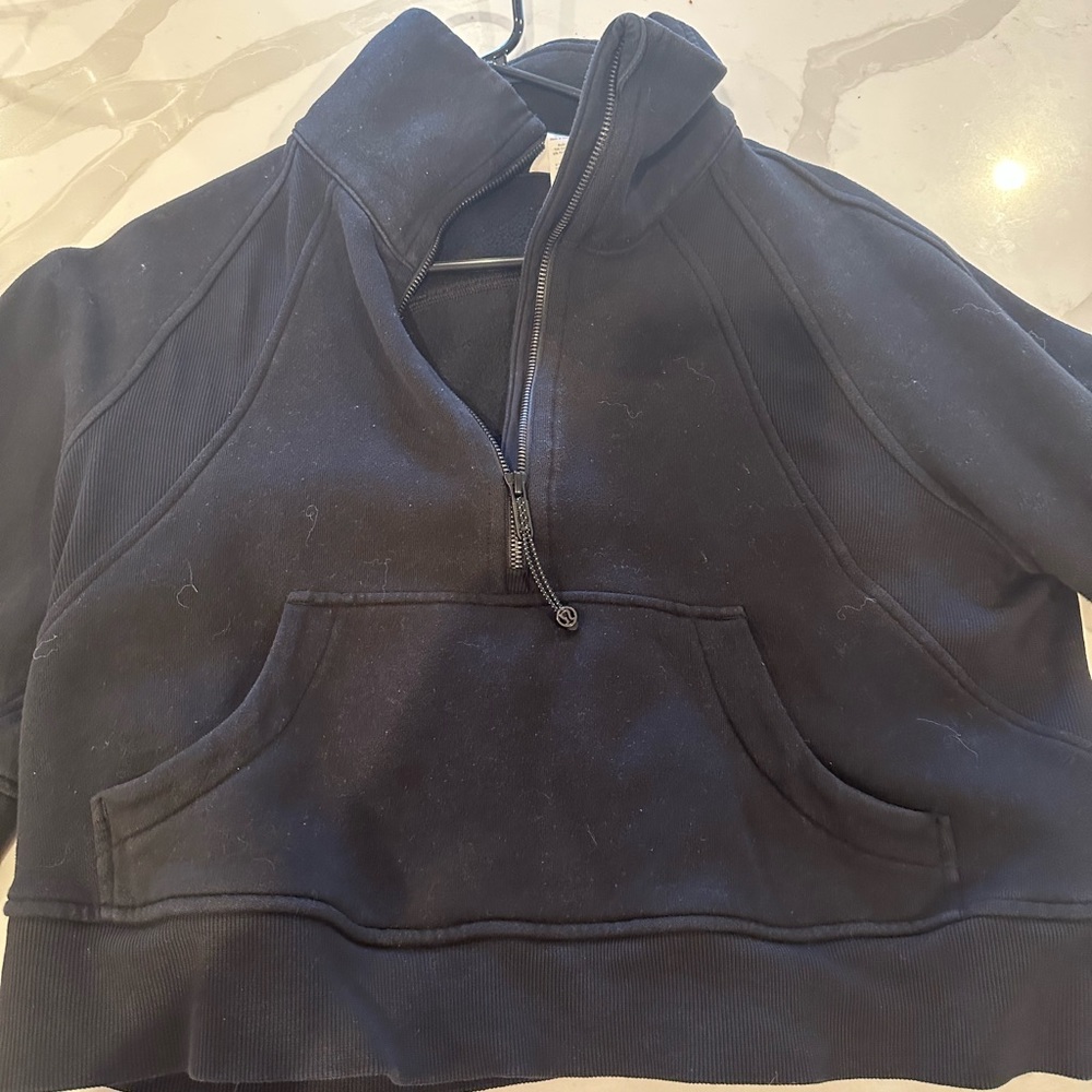 Black lululemon scuba funnel neck